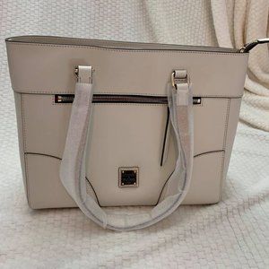 Dooney and Bourke Large Mila Tote Bone  New